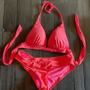 Victoria’s Secret s/p bright salmon pink bikini